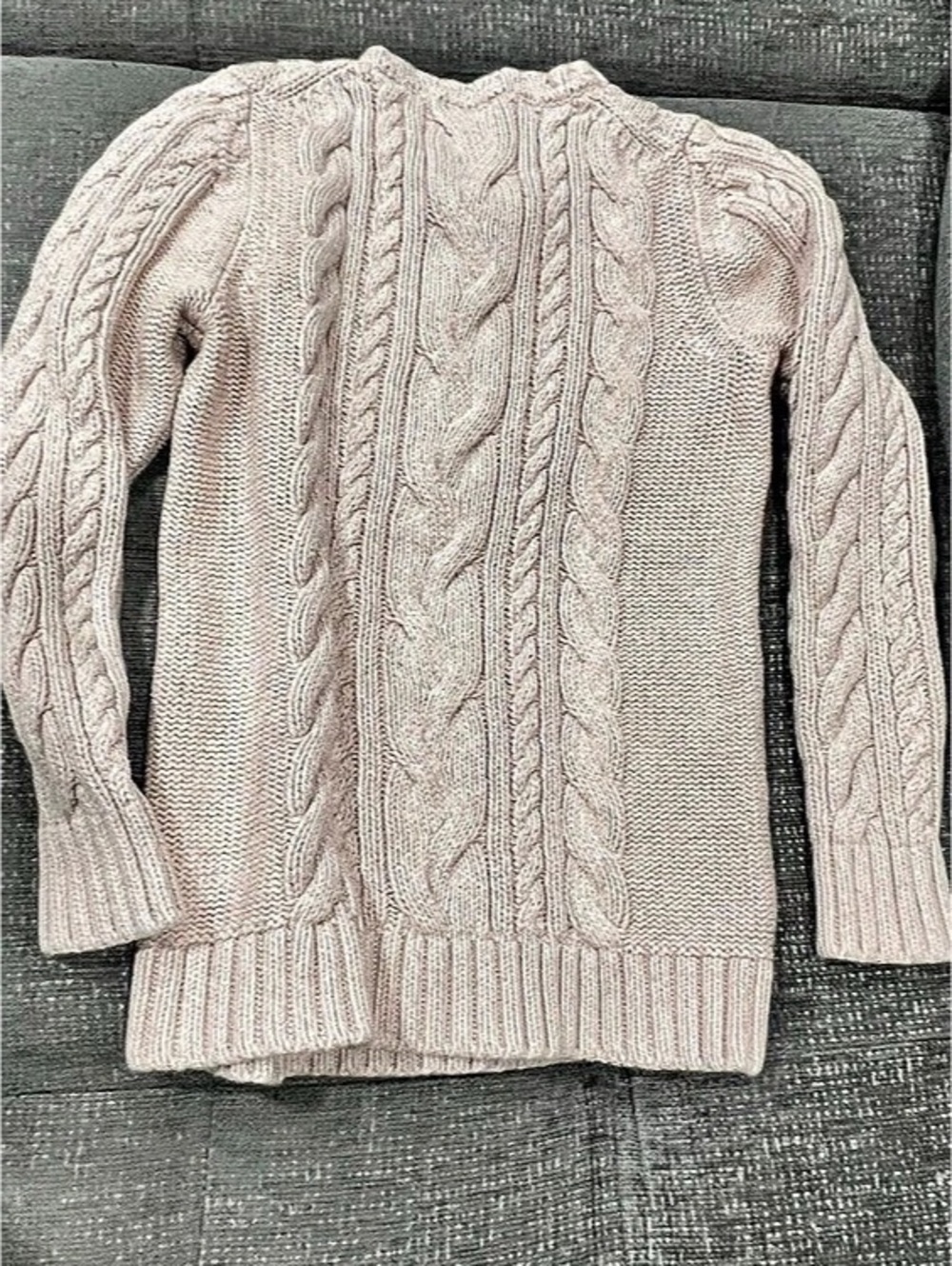 L.L.Bean Women's Cotton Cable-Knit Crewneck Fisherman Sweater Cable Knit Cotton